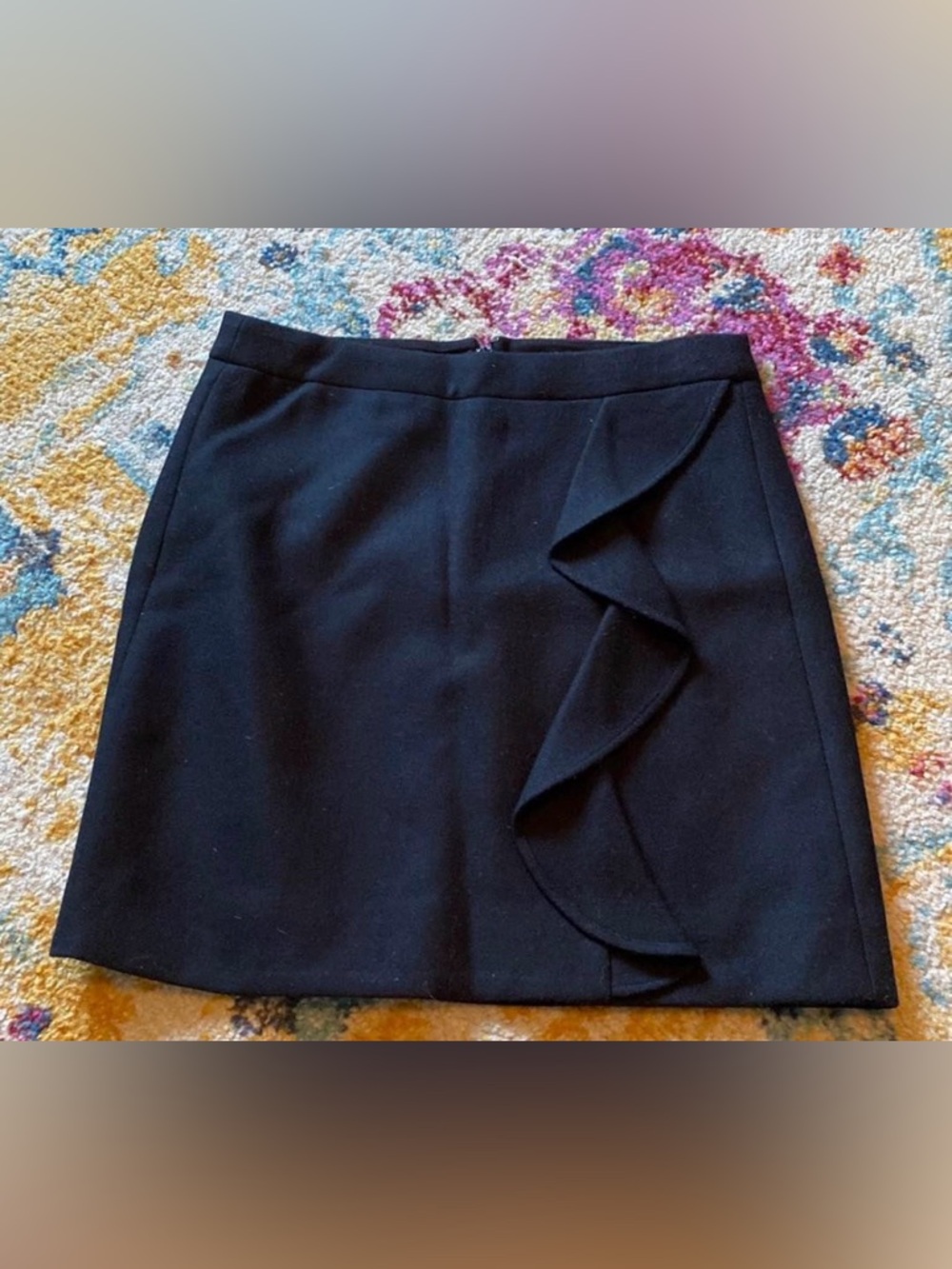 J Crew Wool Skirt Black- sz. 2